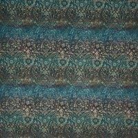 Prestigious Textiles Fable Digitally Printed Velvet Fabric Lagoon