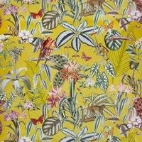Prestigious Textiles Barbados Velvet Fabric Citron