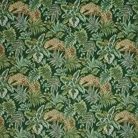 Prestigious Textiles Leopard Velvet Fabric Rainforest