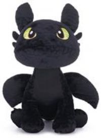 Posh Paws 12503 DreamWorks How to Train Extra-Large 17" / 43cm Toothless Dragon Plush Soft Toy, Black