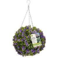 Hanging 30cm Lilac Lily Topiary Ball Decoration Outdoor Indoor Smart Garden