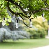 Smart Garden Products 1060265 Eureka! Vintage Lightbulb Solar String Lights 10 Bulbs