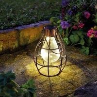 Small Solar Lightbulb Cage Lantern