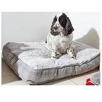 Zoon Grey Plaid Gusset Mattress  Large