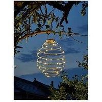 Mega Spiralight Warm White LED Solar Powered Modern Hanging Large Garden Lantern