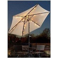 Smart Garden Outdoor Solar Powered Parasol String Lights 72 Cosy Warm White LED