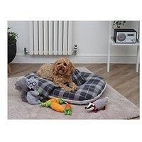 Zoon Grey Tuffearth Fleece Oval Cushion - Xxl