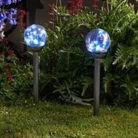 Smart Solar Firefly Opal Stake Light, 4Pk