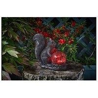 Solar Power Garden Ornament Light Up Rabbit Hare Crackle Ball Decorative Light