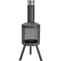 Havana Maxima Steel Mesh 360 Chimenea Outdoor Patio Heater Black