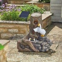 Smart Solar Feather Falls Hybrid Water Fountain