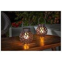 Smart Solar Cool Flame Solar Festival Lantern, Pack Of 2