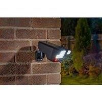 Solar Security Light Camera Fake CCTV PIR Floodlight Outdoor Garden Decoy Lamp