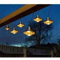 2.7m Solar EvoLight LED Chrome Pendant Outdoor Garden Patio Fairy String Lights