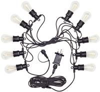 Eureka Lighting Vintage Festoon LV String Lights, Warm White - Set of 10