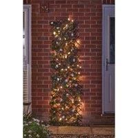 Smart Garden Faux D cor Solar Inlit White Bloom Leaf 180 X 60Cm Trellis