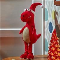Dinosaur Christmas Decoration Family Dino Various Options Red Plush