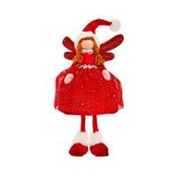 Seated Fairy Magical Ruby Christmas Home Indoor Decoration Xmas Magical Fairy