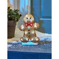 Smart Garden Three Kings 30cm Acrylic Inlit Ice Gingerbread Boy Light Up Christmas Decoration (2515053)
