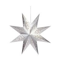 Smart Garden InLit Hanging Origami Star Christmas Decoration - Silver - 50cm x 50cm - LED Battery Operated - Indoor Use - Auto Timer Function - Christmas Decoration For Home - Festive Christmas Lights