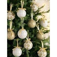 Three Kings Vintage SnoFlakes Baubles 14pc