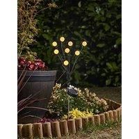 Smart Solar 8-Stem GloGlobes Warm White Stake Light