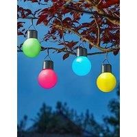 4Pk Eureka Festoon Clip On Lights Solar Powered Outdoor Garden Party Lights