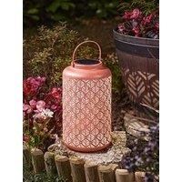 Solar LED Light Moroccan Lantern Large Hanging Outdoor Garden Lamp Decor 31cm
