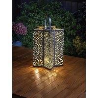 Star Solar Lantern Light LED Large Hanging Silhouette Lamp Garden Decoration