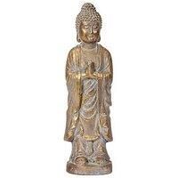 Praying Buddha Garden Ornament Gold Indoor Outdoor Large Statue Decor Zen Figure