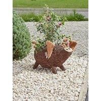 Rattan Garden Animal Planter Sheep, Highland Cow, Scottie Dog Smart Garden Lined