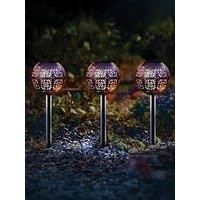 Smart Solar Damasque Stake Light - 3 Pack