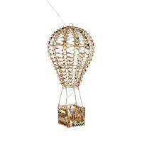 Christmas Decoration 200 LED Hot Air Balloon Mains Powered 50cm Tall Gold Twist