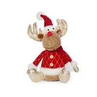 Three Kings Golden Prancer Christmas Reindeer Plush - 35cm