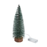 Inlit Frosted Fir Tree 40cm Pre-Lit Christmas Tree Mini Festive Decor