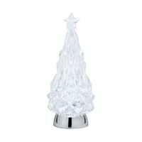 Christmas Tree Twirl LED Light Up Water Spinner Lantern Auto Glitter Snow 30cm