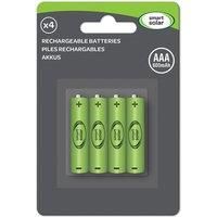 4x SOLAR AAA RECHARGEBLE 600mAh BATTERIES FOR SOLAR GARDEN LIGHTS