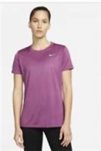 Ladies Nike T Shirt Dri Fit Tee Top Gym Running Top Black Medium 40" Chest BNWTs