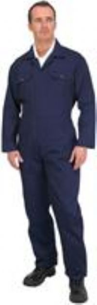 Wickes Heavy Duty Polycotton Boiler Suit Navy Blue Size XL