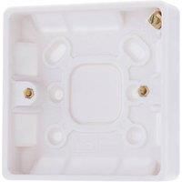 BG Electrical Pattress Surface 1G 19 mm
