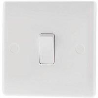 BG Nexus White Moulded Single Gang Plate Switch Intermediate Light Switch 10AX