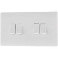 BG Nexus White Moulded Round Edge Switches & Socket Surface Boxes USB Dimmer LED