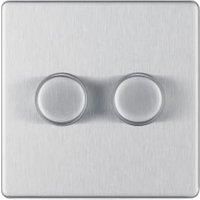 BG Nexus Brushed Steel /Satin Chrome Screwless Flatplate Switches & Sockets