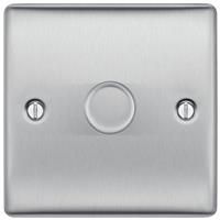 BG Nexus Switches & Sockets - Complete Range -  Brushed Steel / Polished Chrome