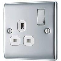 BG Nexus Switches & Sockets - Complete Range -  Brushed Steel / Polished Chrome