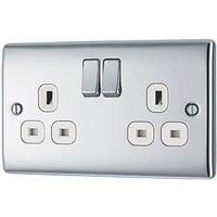 BG Nexus Switches & Sockets - Complete Range -  Brushed Steel / Polished Chrome