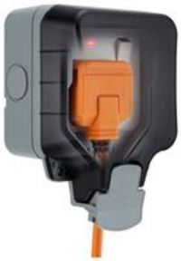 WATERPROOF OUTDOOR 13A 1 GANG SWITCHED SINGLE SOCKET IP66 WEATHER STORM PROOF