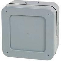 BG Electrical WPJB Outdoor Weatherproof Junction Box, 5 Pole Terminal Block, IP66 Rated, Grey