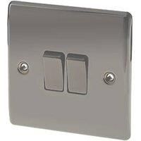 BG NEXUS DECORATIVE LIGHT SWITCHES & SOCKETS BLACK NICKEL RANGE BLACK INSERTS