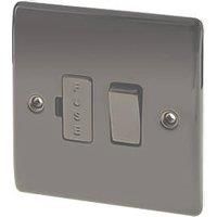 BG Electrical NBN50-01 Switched Fused Connection Unit, Black Nickel, 13 Amp